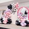 Halloween Latex Balloon Garland Arch Kit with 3D Bat (Black Pink Purple)